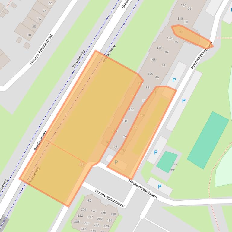 Kaart van postcodegebied 4902DS.