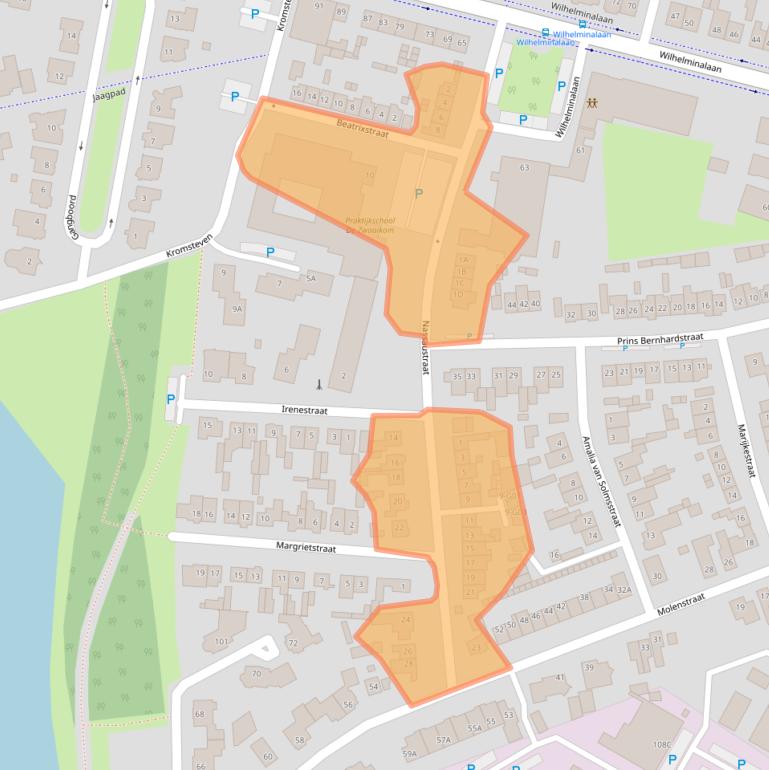Kaart van postcodegebied 4902NA.