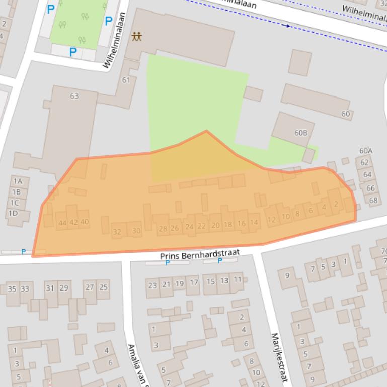 Kaart van postcodegebied 4902NG.