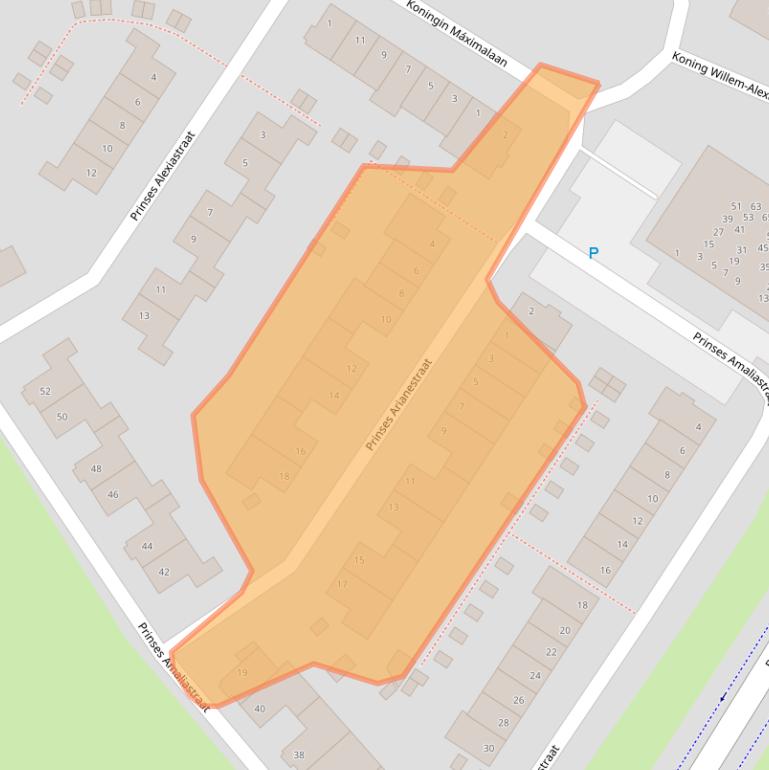 Kaart van postcodegebied 4902NZ.