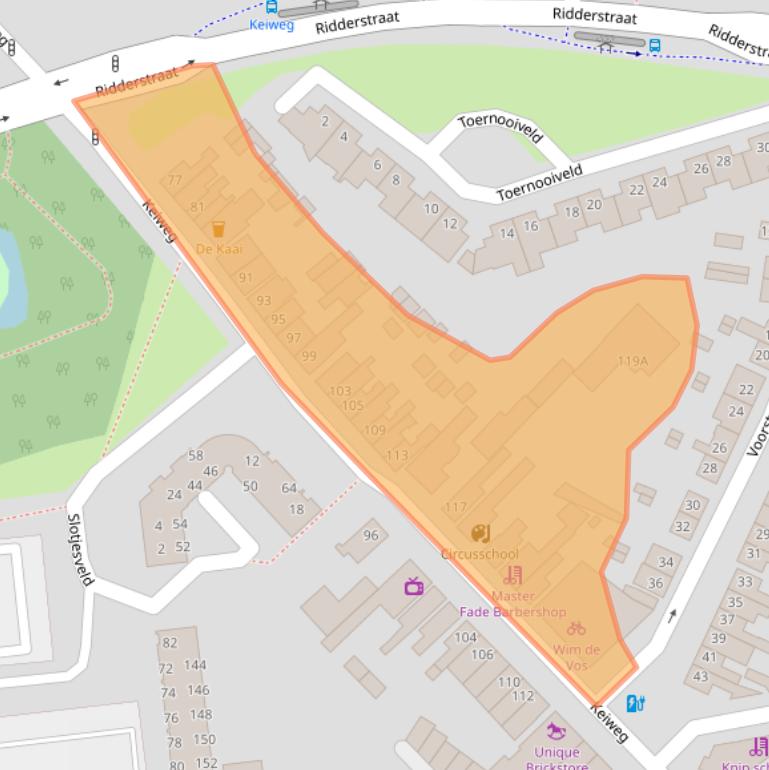 Kaart van postcodegebied 4902PC.