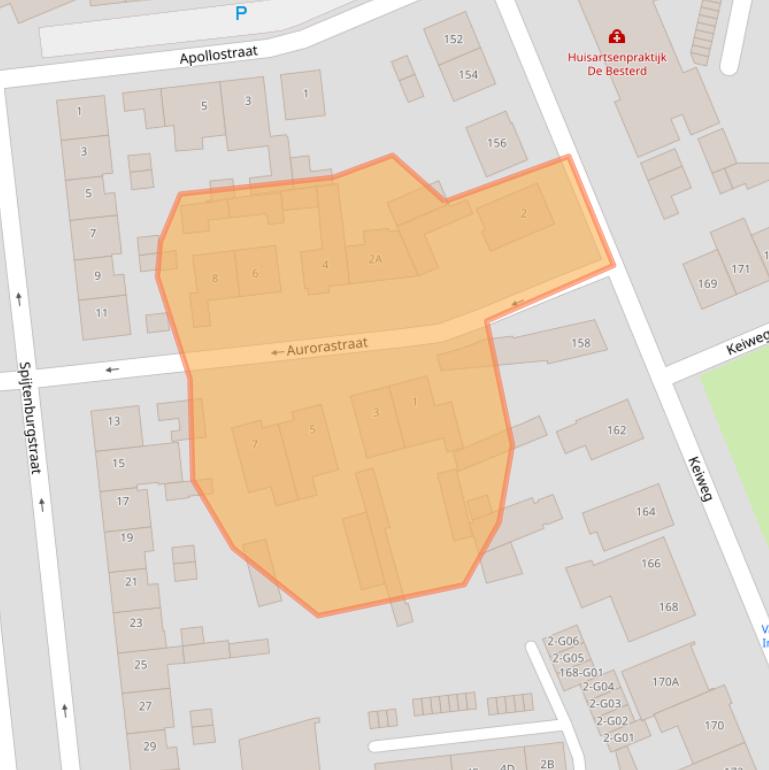 Kaart van postcodegebied 4902PX.