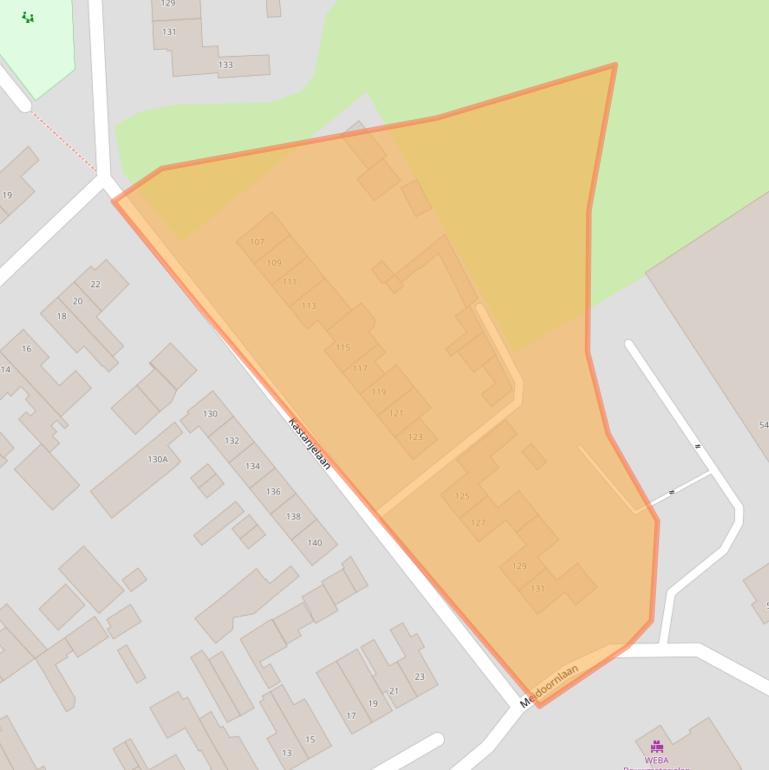 Kaart van postcodegebied 4902RL.