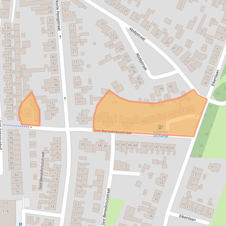 Kaart van postcodegebied 4902RV.
