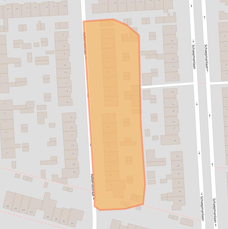 Kaart van postcodegebied 4902TD.