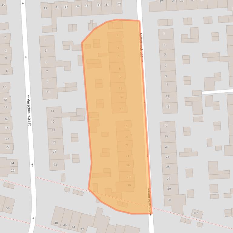 Kaart van postcodegebied 4902TE.