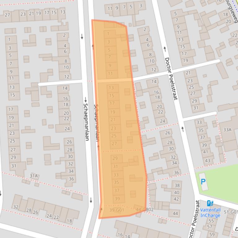 Kaart van postcodegebied 4902TG.