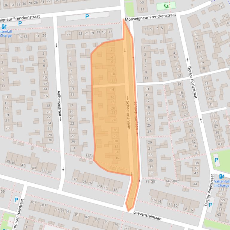 Kaart van postcodegebied 4902TH.