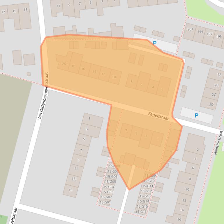 Kaart van postcodegebied 4902VC.