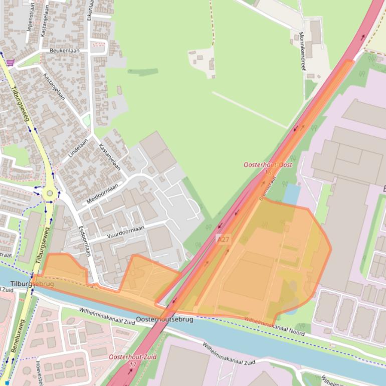 Kaart van postcodegebied 4902VR.