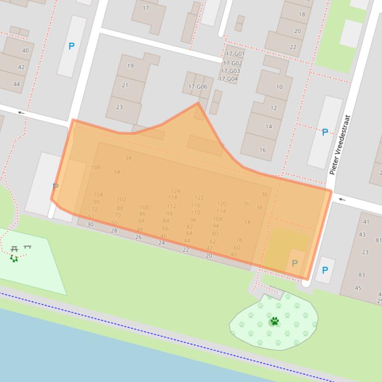 Kaart van postcodegebied 4902VV.