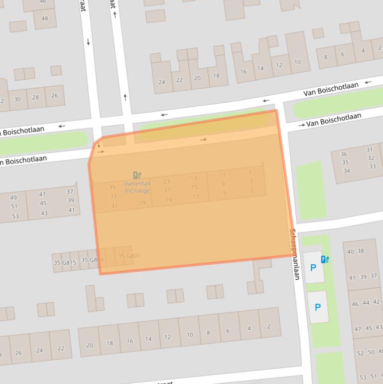 Kaart van postcodegebied 4902WB.