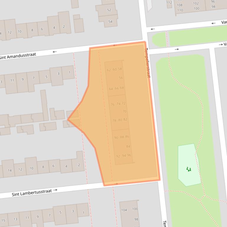 Kaart van postcodegebied 4902XK.