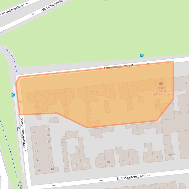 Kaart van postcodegebied 4902XM.