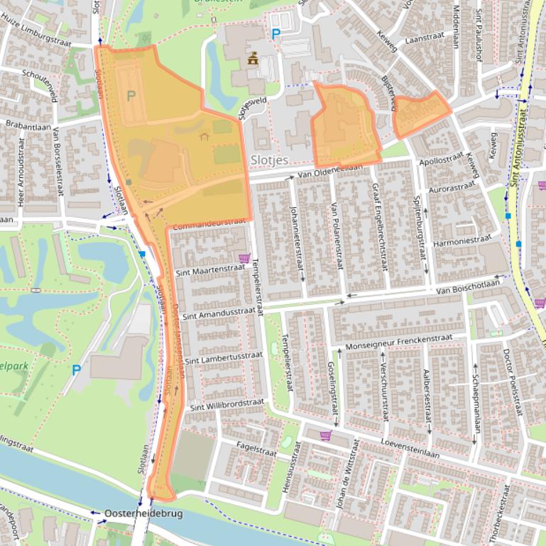 Kaart van postcodegebied 4902ZC.