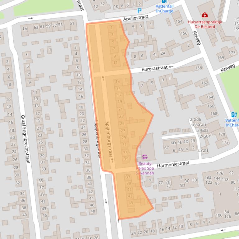 Kaart van postcodegebied 4902ZD.