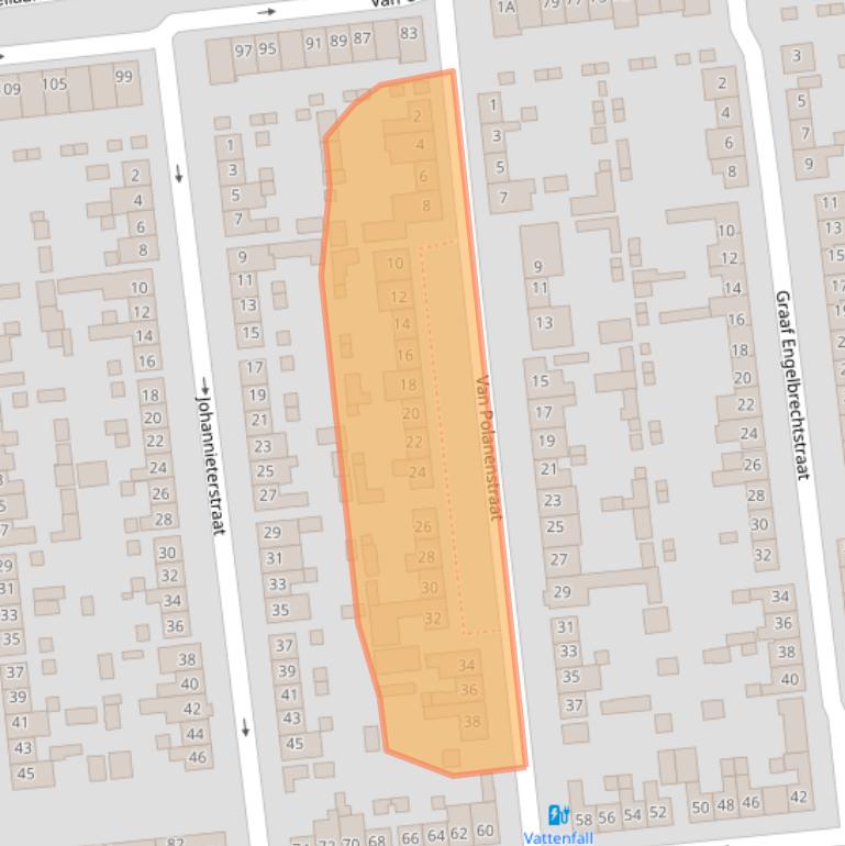 Kaart van postcodegebied 4902ZK.