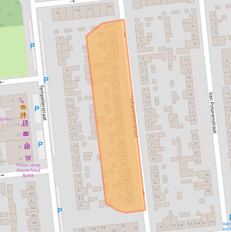 Kaart van postcodegebied 4902ZM.