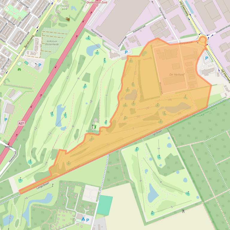 Kaart van postcodegebied 4903PA.