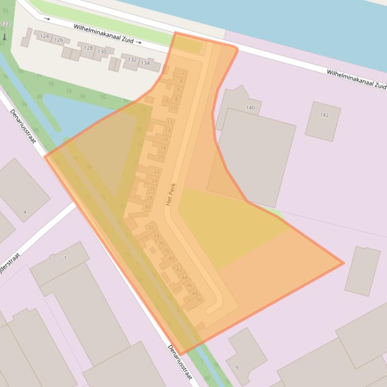 Kaart van postcodegebied 4903RB.