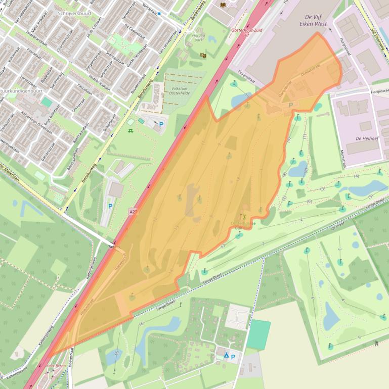 Kaart van postcodegebied 4903RN.