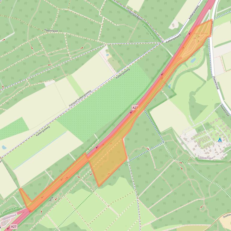 Kaart van postcodegebied 4903RP.