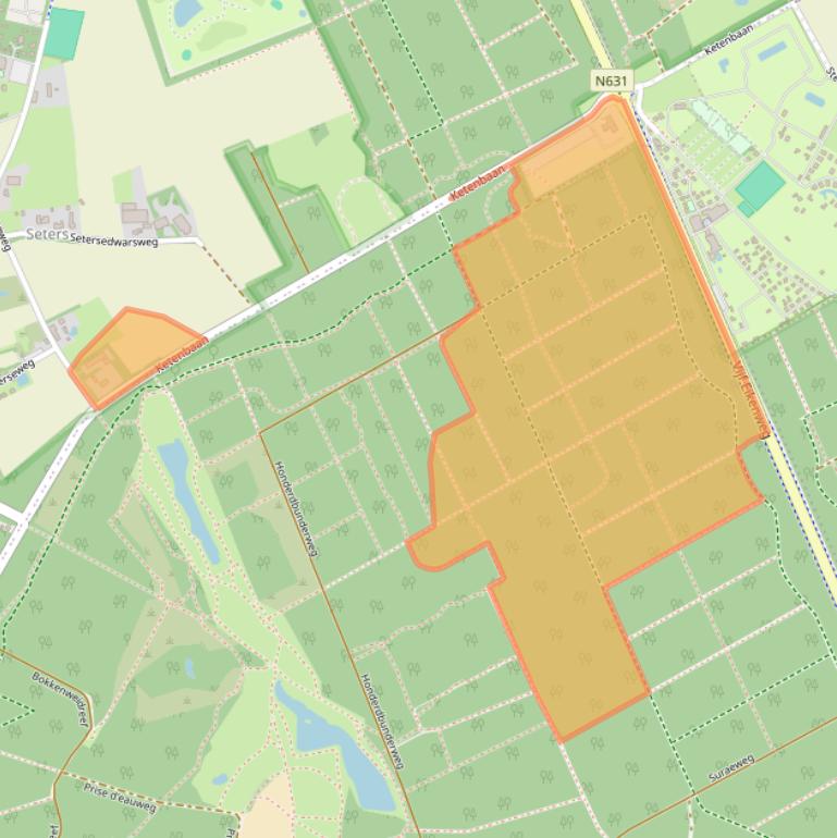 Kaart van postcodegebied 4903RW.