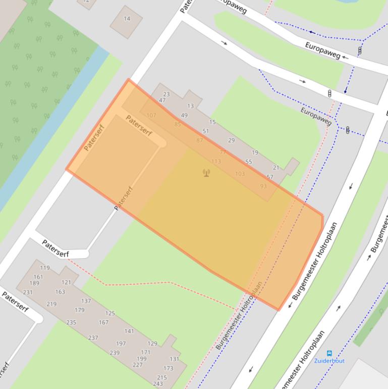 Kaart van postcodegebied 4904AB.