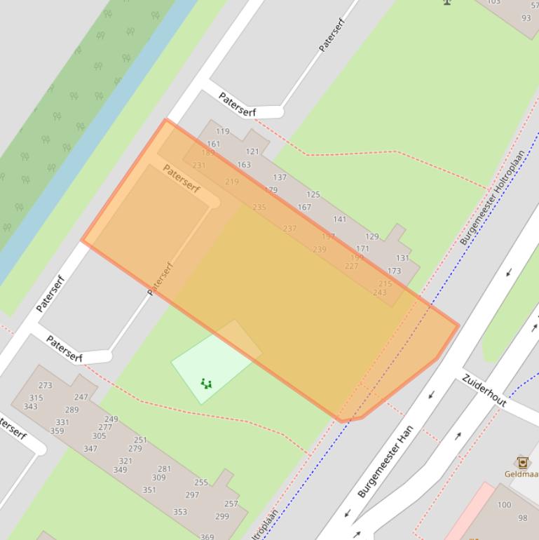 Kaart van postcodegebied 4904AD.