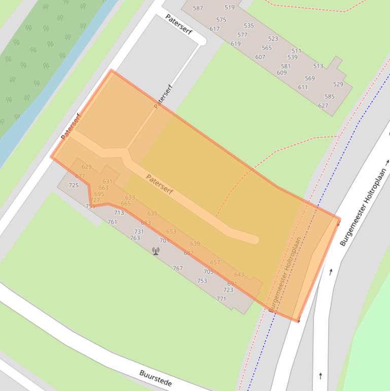 Kaart van postcodegebied 4904AM.