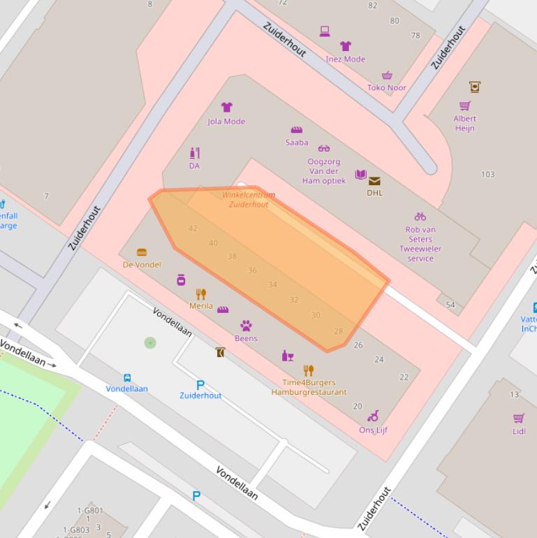 Kaart van postcodegebied 4904AT.