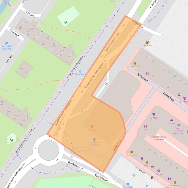 Kaart van postcodegebied 4904AZ.