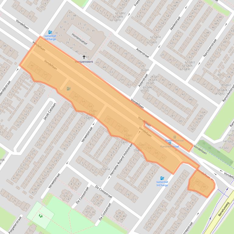 Kaart van postcodegebied 4904BD.