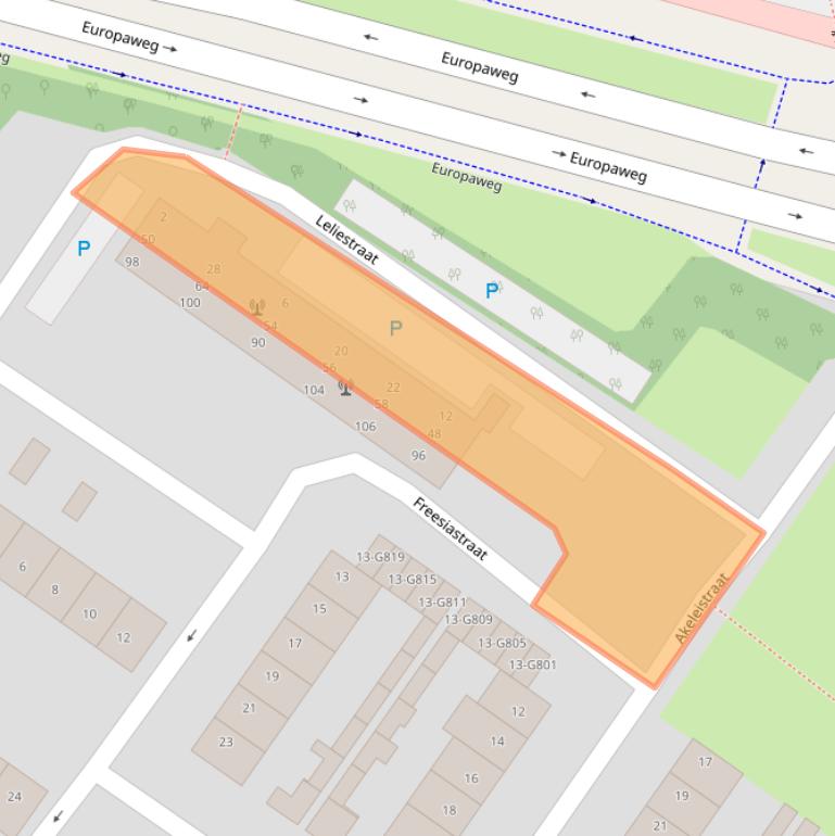 Kaart van postcodegebied 4904CE.