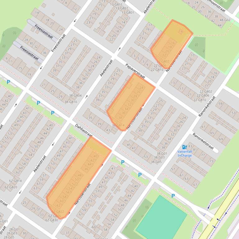 Kaart van postcodegebied 4904CM.