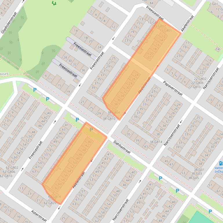 Kaart van postcodegebied 4904CP.