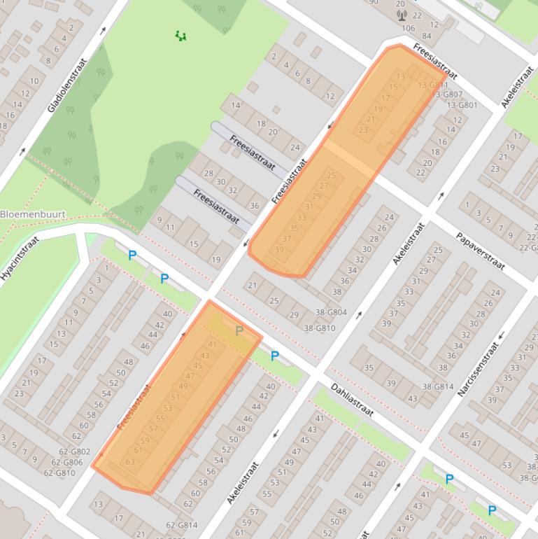 Kaart van postcodegebied 4904CR.