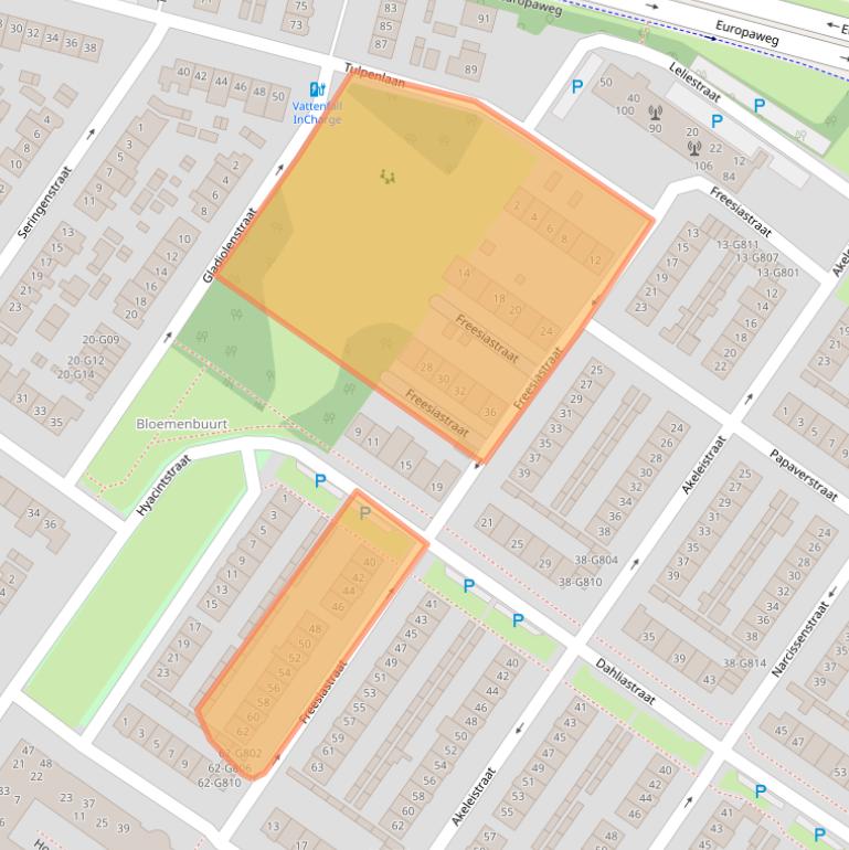 Kaart van postcodegebied 4904CS.