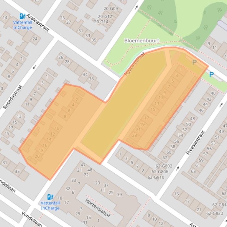 Kaart van postcodegebied 4904DE.