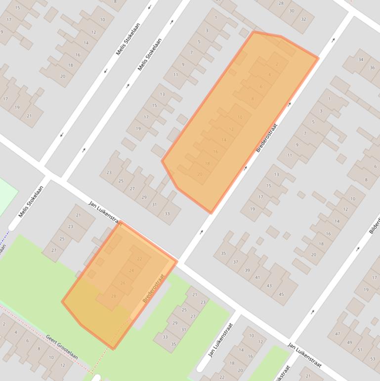 Kaart van postcodegebied 4904EH.