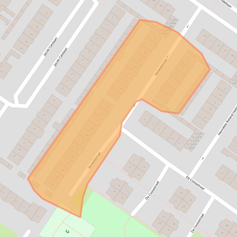 Kaart van postcodegebied 4904EN.
