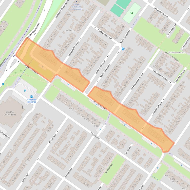 Kaart van postcodegebied 4904HA.