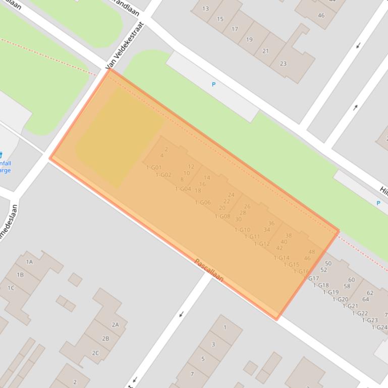 Kaart van postcodegebied 4904HC.