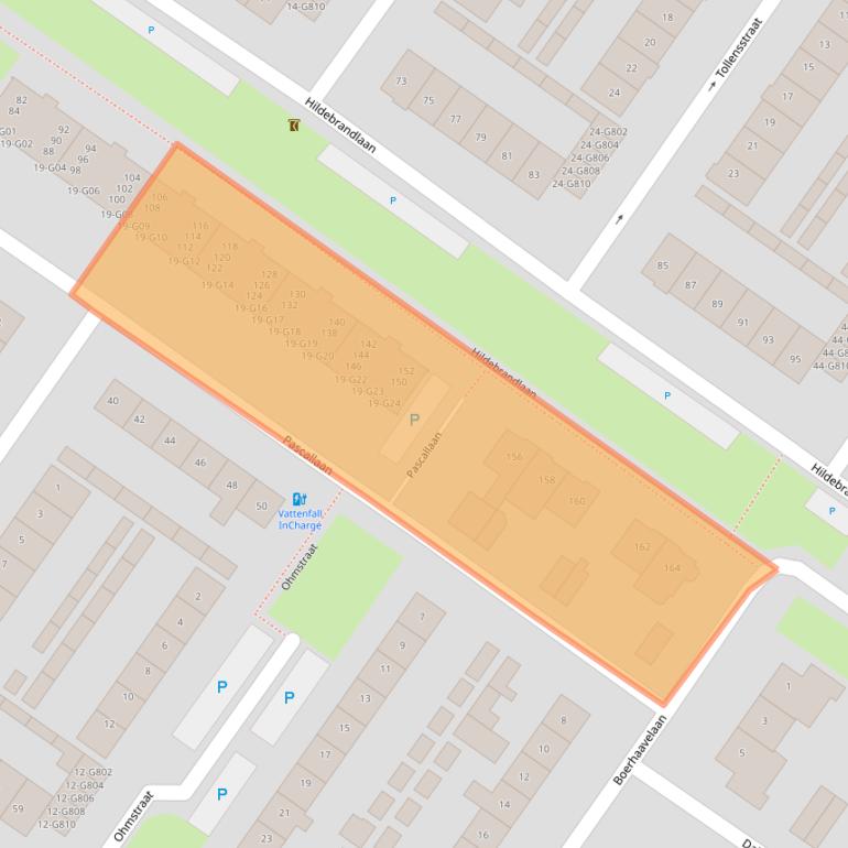 Kaart van postcodegebied 4904HE.