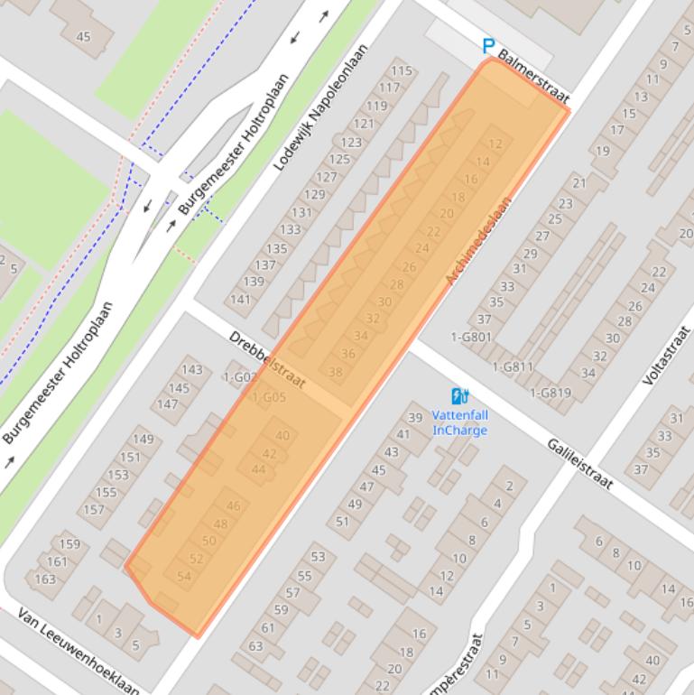 Kaart van postcodegebied 4904HK.