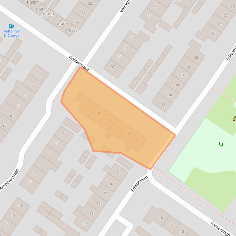 Kaart van postcodegebied 4904HN.