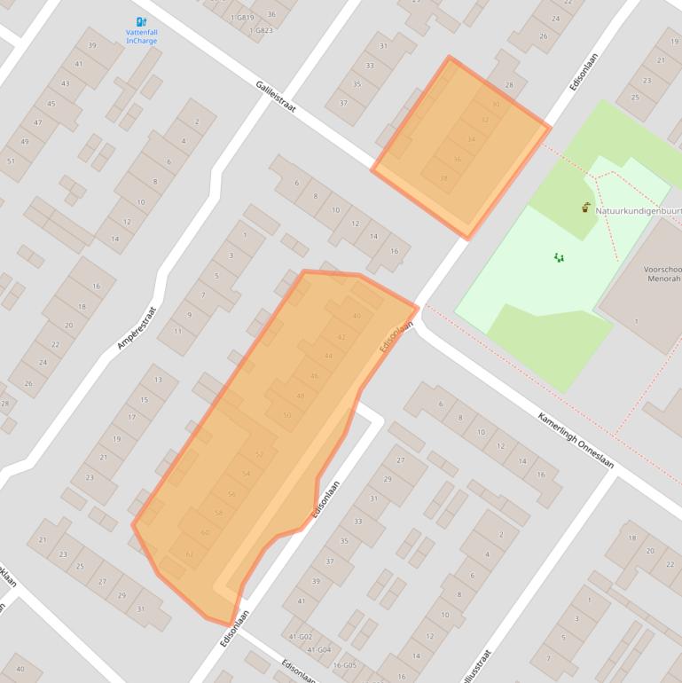 Kaart van postcodegebied 4904HT.