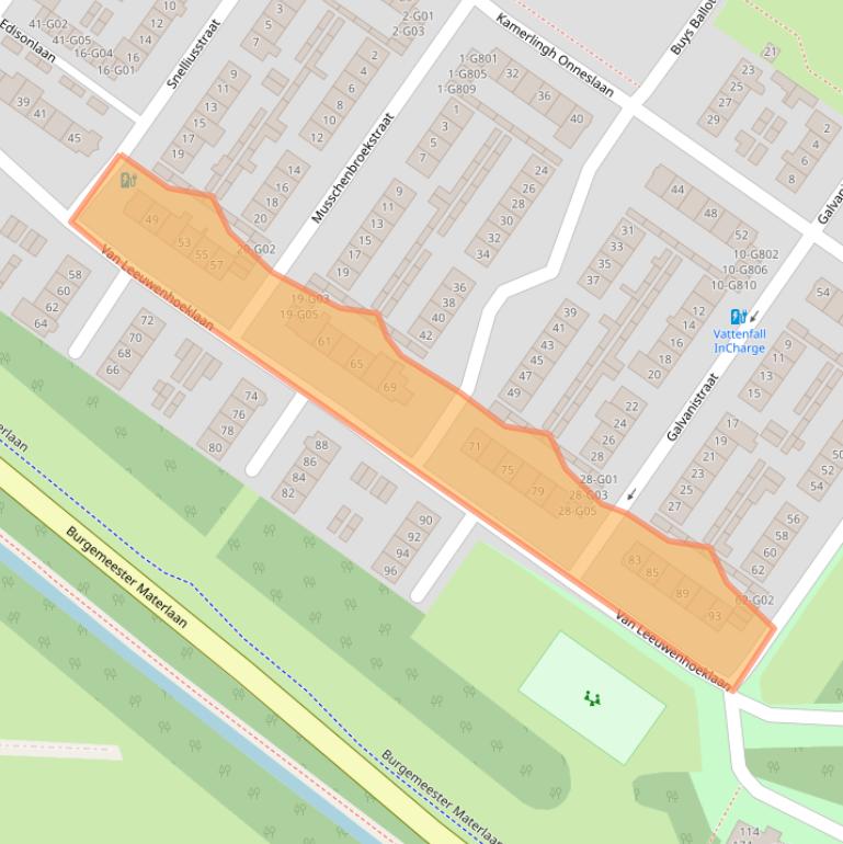 Kaart van postcodegebied 4904KP.