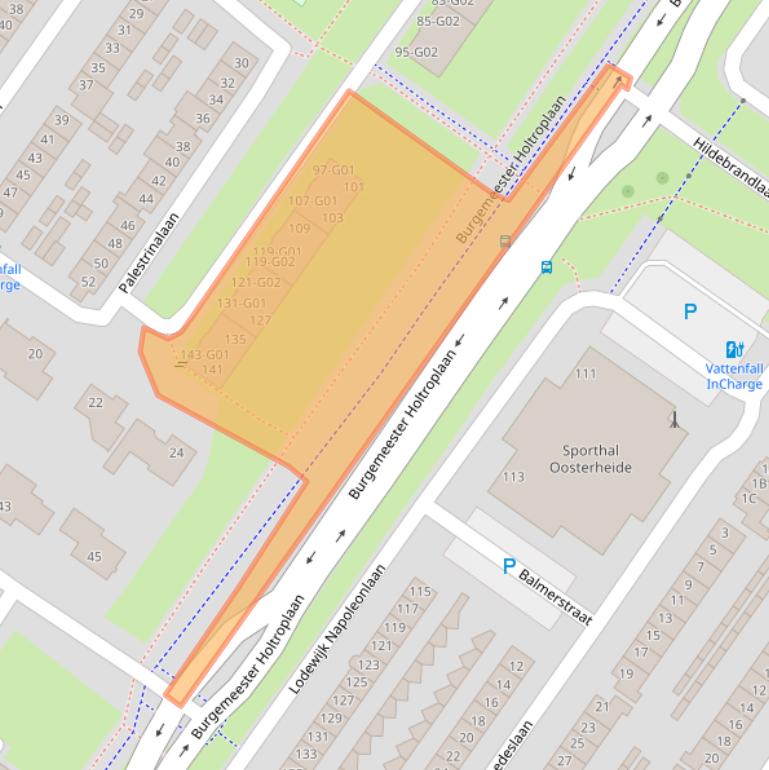 Kaart van postcodegebied 4904LC.