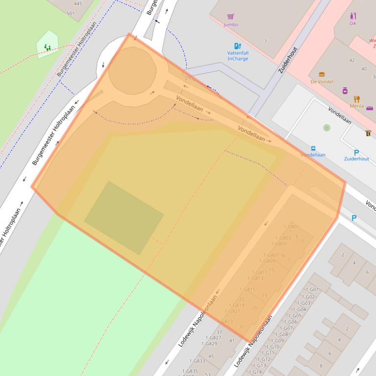 Kaart van postcodegebied 4904LE.